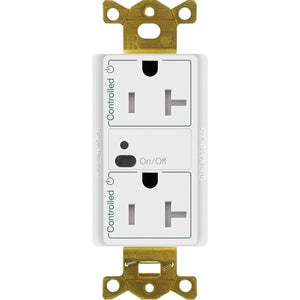 Lutron Vive CAR2S-20-STR-WH 20A Split  Wireless Receptacle