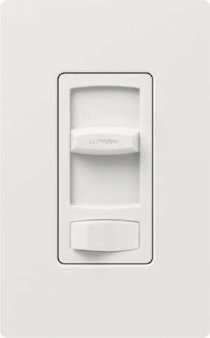 Lutron CT-603PG-WH Skylark Contour 600W Incandescent / Halogen Single Pole / 3-Way Eco-Dimmer in White