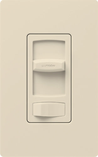 Lutron CTFSQ-F-LA Skylark Contour 120V / 1.5A 3-Speed Single Pole Fan Control in Light Almond