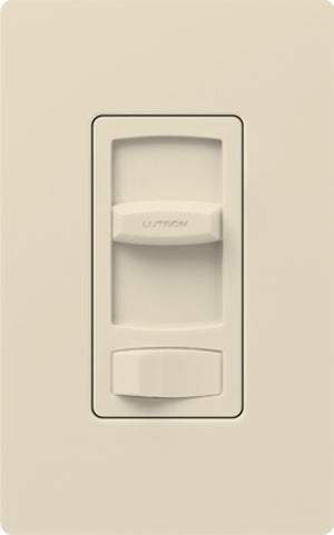 Lutron CTFSQ-F-LA Skylark Contour 120V / 1.5A 3-Speed Single Pole Fan Control in Light Almond