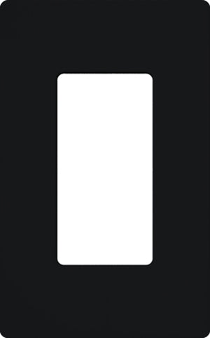 Lutron CW-1-BL Claro Screwless Wallplate 1 Gang in Black