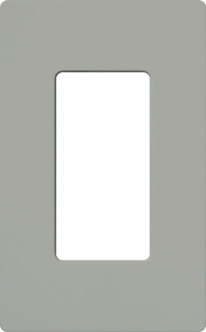 Lutron CW-1-GR Claro Screwless Wallplate 1 Gang in Gray