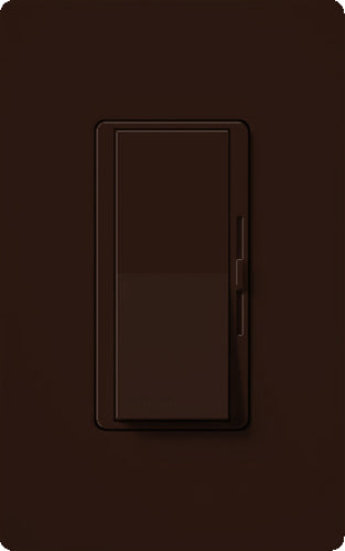 Lutron DV-600P-BR Diva 600W Incandescent / Halogen Single Pole Dimmer in Brown