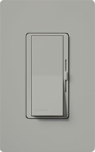 Lutron DV-600P-GR Diva 600W Incandescent / Halogen Single Pole Dimmer in Gray