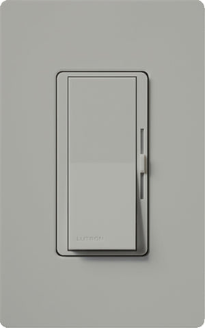Lutron DV-600P-GR Diva 600W Incandescent / Halogen Single Pole Dimmer in Gray