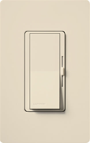 Lutron DVCL-153PH-LA Diva 600W Incandescent, 150W CFL or LED Single Pole / 3-Way Dimmer in Light Almond