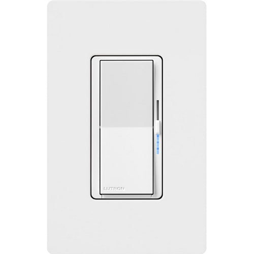 Lutron DVCLN-153P-WH Diva 600W Incandescent, 150W CFL or LED Single Pole / 3-Way Dimmer with Night Mode, in White