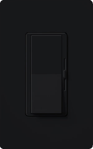 Lutron DVLV-600P-BL Diva 600VA, 500W Magnetic Low Voltage Single Pole Dimmer in Black