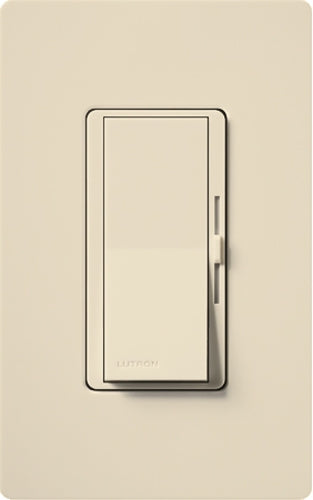 Lutron DVSCCL-153P-ES Diva Satin 600W Incandescent, 150W CFL or LED Single Pole / 3-Way Dimmer in Eggshell