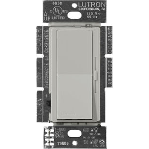 Lutron DVSCCL-153P-PB Diva Satin 600W Incandescent, 150W CFL or LED Single Pole/ 3-Way Dimmer in Pebble