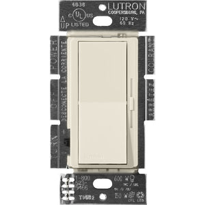 Lutron DVSCCL-253P-PM Diva Satin 600W Incandescent, 250W CFL or LED Single Pole / 3-Way Dimmer in Pumice