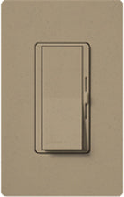 Lutron DVSCFTU-5A3P-MS Diva Satin 120V / 5A Fluorescent Tu-Wire Single Pole / 3-Way Dimmer in Mocha Stone