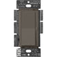 Lutron DVSCLV-600P-TF Diva Satin 600VA, 500W Magnetic Low Voltage Single Pole Dimmer in Truffle