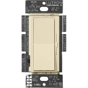 Lutron DVSCSTV-SD Diva Satin 0-10V Control Single Pole/3-Way Preset Dimmer, 50mA Sink, 8A Load in Sand
