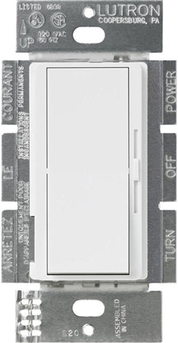 Lutron DVSTV-453PH-WH Diva 450W CFL or LED 3.75 A 120 V / 1.62A 277V Single Pole / 3-Way Dimmer in White