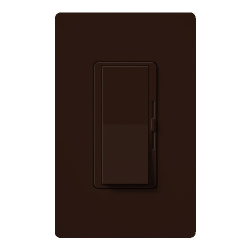 Lutron DVW-603PH-BR Diva 600W Incandescent / Halogen 3-Way Dimmer with Wallplate in Brown