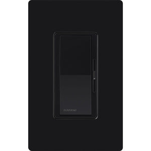 Lutron DVWCL-153PH-BL Diva 600W Incandescent, 150W CFL or LED Single Pole / 3-Way Dimmer with Wallplate in Black