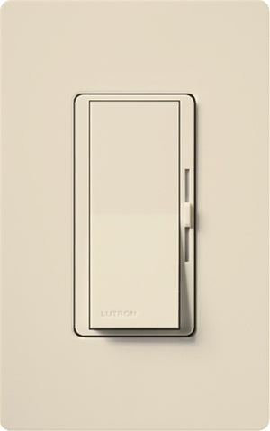 Lutron DVWCL-153PH-LA Diva 600W Incandescent, 150W CFL or LED Single Pole / 3-Way Dimmer with Wallplate in Light Almond