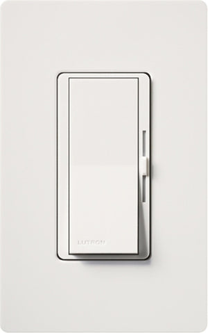 Lutron DVWCL-153PH-WH Diva 600W Incandescent, 150W CFL or LED Single Pole / 3-Way Dimmer with Wallplate in White