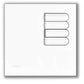 Lutron EGRX-4B-GR European 4-Button Wallstation for Grafik Eye 3000 System in Gray