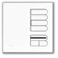 Lutron EGRX-4S-IR-IV European 4-Scene Wallstation with Off, Raise/Lower and IR Receiver for Grafik Eye 3000 System in Ivory