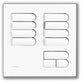 Lutron EGRX-8S-BC European 8-Scene Wallstation with Off and Raise/Lower for Grafik Eye 3000 System in Bright Chrome