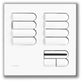 Lutron EGRX-8S-IR-BC European 8-Scene Wallstation with Off, Raise/Lower and IR Receiver for Grafik Eye 3000 System in Bright Chrome