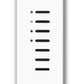 Lutron GRX-4S-DW-BB Grafik Eye Architrave 7-Button 4-Scene Slim Button Door Jamb Wallstation with Off and Raise/Lower in Bright Brass