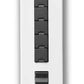 Lutron GRX-4SLB-DW-BL Grafik Eye Architrave 4-Scene Large Button Wallstation with Off and Raise/Lower in Black