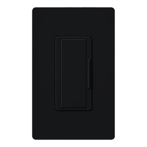 Lutron HQA-RD-277-BL HomeWorks QS RF Maestro 277V Companion Remote Dimmer for Use With -F6AN-DV Only, Matte Finish, Black