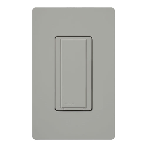 Lutron HQA-RS-GR HomeWorks QS RF Maestro 120V Companion Remote Switch for Multi-Location Installations, Matte Finish, Gray