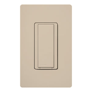 Lutron HQA-RS-TP HomeWorks QS RF Maestro 120V Companion Remote Switch for Multi-Location Installations, Matte Finish, Taupe