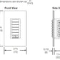 Lutron HQD-RD-BG HomeWorks QS Remote Dimmer for Multi-Location Installations, in Bluestone
