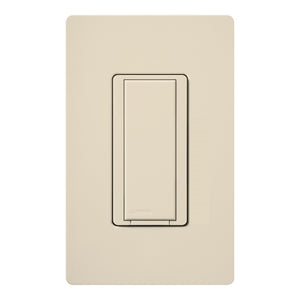 Lutron HQD-RS-LA HomeWorks QS Remote Switch for Multi-Location Installations, in Light Almond