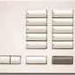 Lutron HQR-T10RL-SW HomeWorks QS RF seeTouch 10-Button with Master On/Off and Raise/Lower Tabletop Keypad, Snow