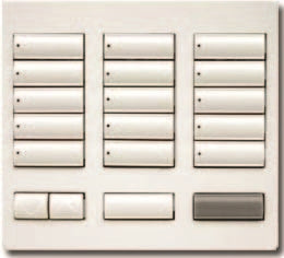 Lutron HQR-T15RL-SW HomeWorks QS RF seeTouch 15-Button with Master On/Off and Raise/Lower Tabletop Keypad, Snow
