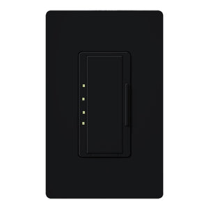 Lutron HQRA-2ANF-BL HomeWorks QS RF Maestro 2A Fan Speed Control, Matte Finish, Black