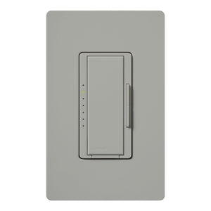 Lutron HQRA-6CL-GR HomeWorks QS RF Maestro 600W Incandescent/Halogen/MLV or 150W CFL/LED Single/Multi-Location Two-Wire Dimmer, Matte Finish, Gray