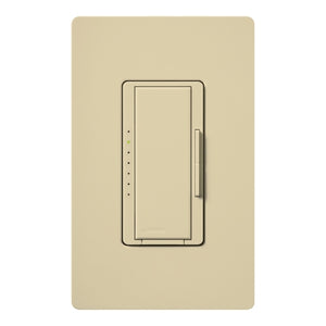 Lutron HQRA-F6AN-DV-IV HomeWorks QS RF Maestro 6 A Fluorescent/LED 3-Wire Single/Multi-Location Dimmer for Lutron Hi-lume, Hi-lume 3D, Compact SETM, Eco-10, or EcoSystem, Matte Finish, Ivory