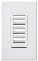 Lutron HQRA-W6B-BE HomeWorks QS RF seeTouch Architectural 6-Button Keypad, Matte Finish, in Beige