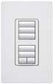 Lutron HQRD-H1RLD-LS HomeWorks QS Dual Group RF Hybrid seeTouch Keypad with Raise/Lower Keypad and 450W Neutral Optional Dimmer, in Limestone