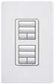 Lutron HQRD-H2RLD-PL HomeWorks QS Dual Group RF Hybrid seeTouch Keypad with Dual Raise/Lower Keypad and 450W Neutral Optional Dimmer, in Plum