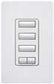 Lutron HQRD-H3BSRL-MS HomeWorks QS 3 Button RF Hybrid seeTouch Keypad with Raise/Lower Keypad and 450W Neutral Optional Dimmer, in Mocha Stone