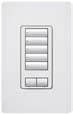 Lutron HQRD-H5BRL-HT HomeWorks QS 5 Button RF Hybrid seeTouch Keypad with Raise/Lower Keypad and 450W Neutral Optional Dimmer, in Hot