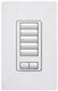 Lutron HQRD-H5BRL-SW HomeWorks QS 5 Button RF Hybrid seeTouch Keypad with Raise/Lower Keypad and 450W Neutral Optional Dimmer, in Snow