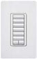 Lutron HQRD-H6BRL-SI HomeWorks QS 6 Button RF Hybrid seeTouch Keypad with Raise/Lower Keypad and 450W Neutral Optional Dimmer, in Sienna