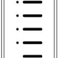 Lutron HQWA-KP5-DN-BL HomeWorks QS Wired Architrave Base Unit without Faceplate, Door Narrow, 5-Button Raise/Lower, Black Buttons