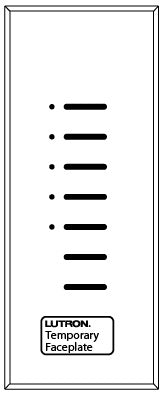 Lutron HQWA-KP5-DW-BL HomeWorks QS Wired Architrave Base Unit without Faceplate, Door Wide, 5-Button Raise/Lower, Black Buttons
