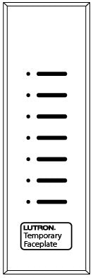 Lutron HQWA-KP7-DN-BL HomeWorks QS Wired Architrave Base Unit without Faceplate, Door Narrow, 7-Button, Black Buttons