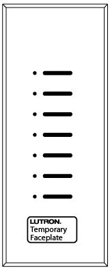 Lutron HQWA-KP7-DW-BL HomeWorks QS Wired Architrave Base Unit without Faceplate, Door Wide, 7-Button, Black Buttons